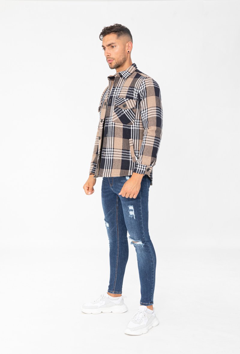 Karierte Strickjacke | Manchester