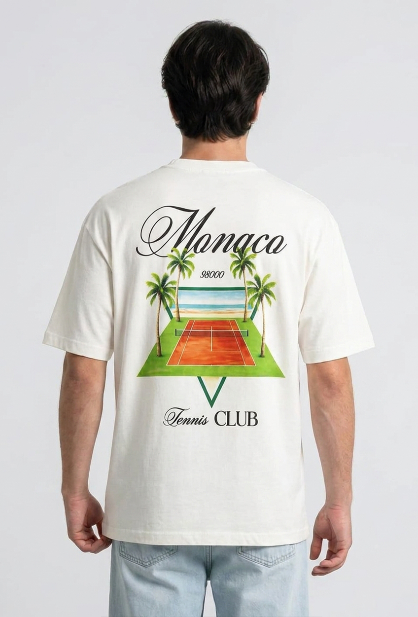 T-shirt | Monaco | Wit