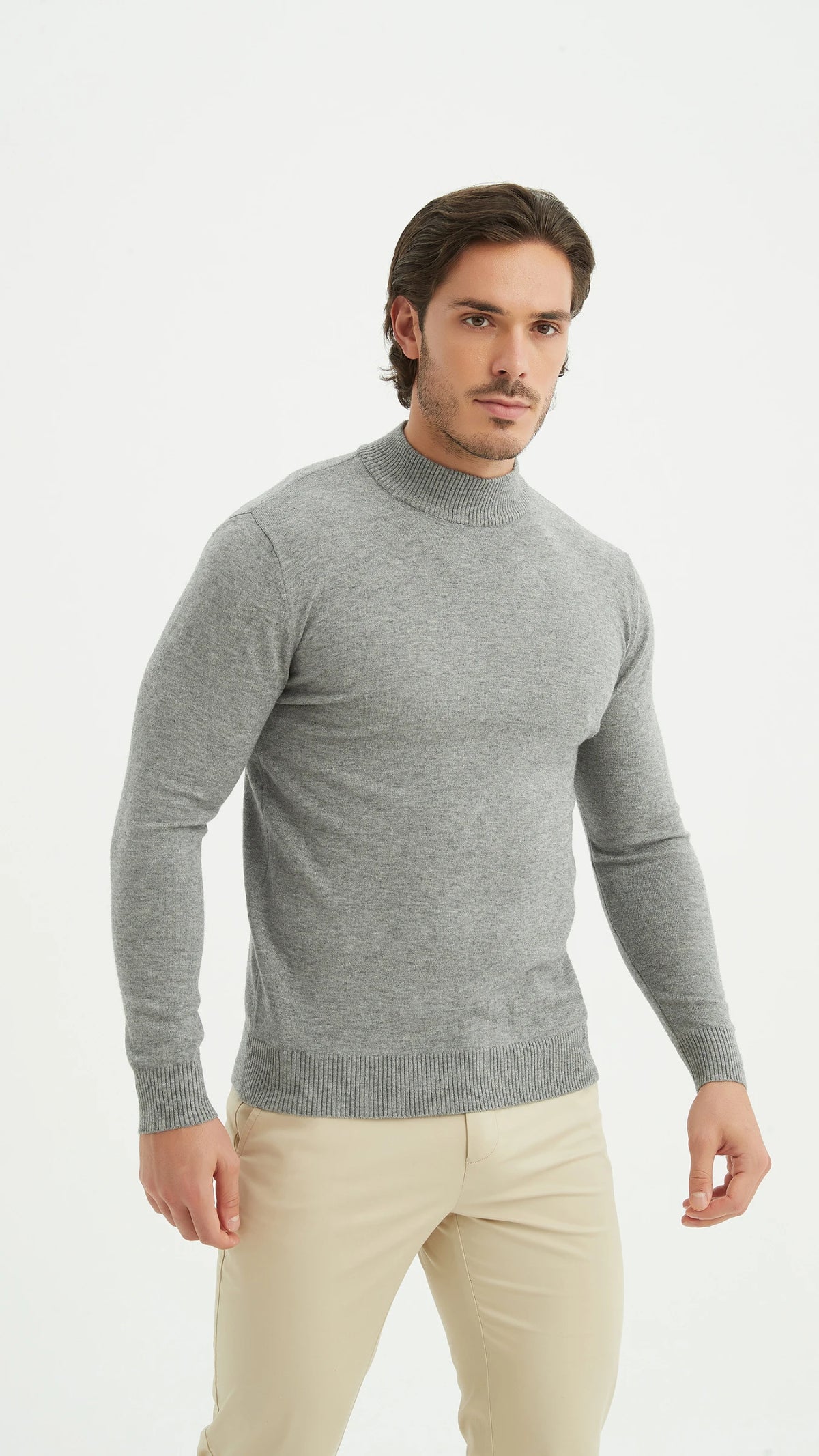 Rollkragenpullover | Camille | Grau
