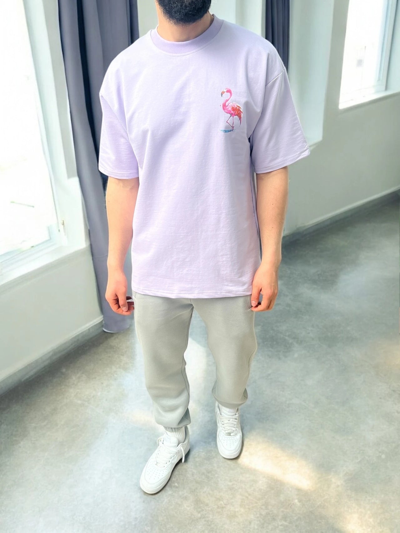 T-shirt | Flamingo | Paars